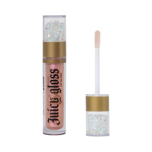 Бальзам для губ BEAUTY BOMB Juicy тон 06 Cosmic Heart прозрачный с ярко-розовыми блестками 3.4 мл - 1