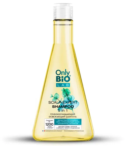 Шампунь для волос Only Bio Lab Scalp-expert 5в1 Глубокоочищающий освежающий 350 мл – 1