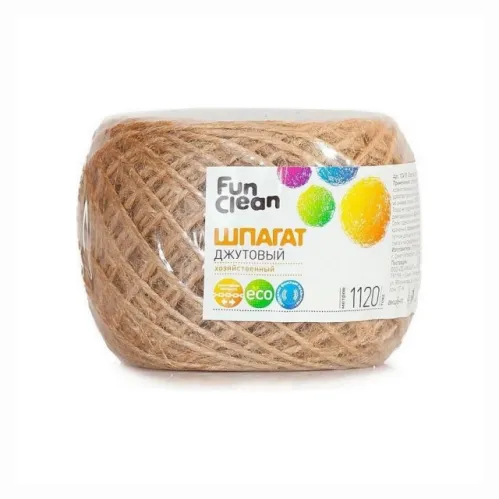 Шпагат Fun Clean джутовый 1120 текс 50 м – 1