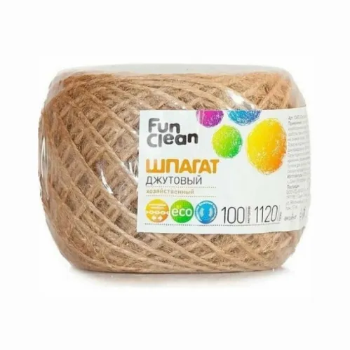 Шпагат Fun Clean джутовый 1120 текс 100 м – 1