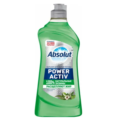 Средство для мытья посуды Absolut Power Activ Чайное дерево и эвкалипт 500 мл – 1