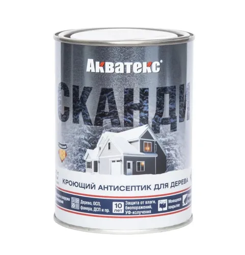 Антисептик для дерева Акватекс Сканди кроющий топленое молоко 0.75 л – 1