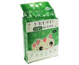 Наполнитель комкующийся Fresh Scent TOFU Зеленый чай 6 л