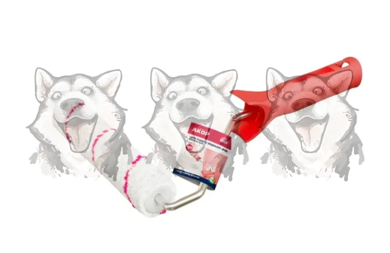 Валик Акор миди в сборе полиэстер для работ с водными красками 120 мм – 1