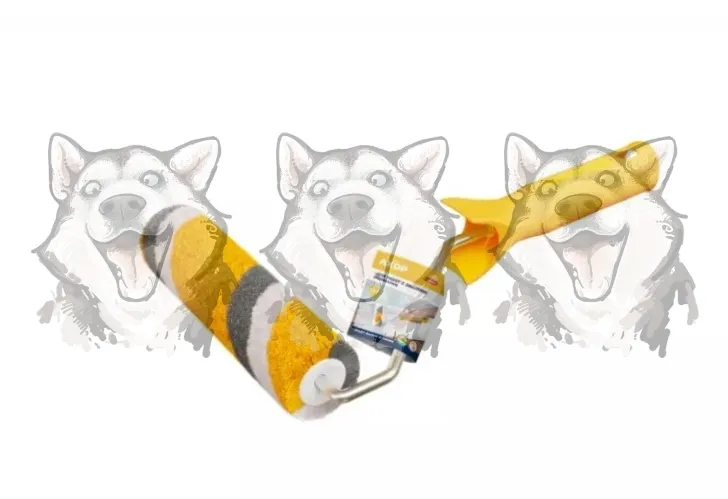 Валик Акор миди в сборе полиакрил для работ с эмалями Тигр 160 мм – 1