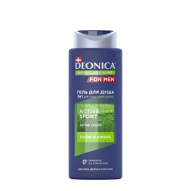 Гель для душа Deonica For Men Active Sport Лайм и амбра 750 мл