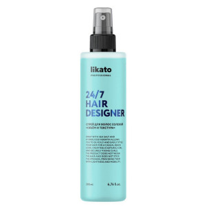 Спрей для волос Likato Hair Designer солевой Объем и текстура 24/7 200 мл - 1