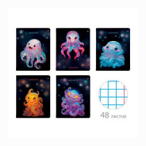 Тетрадь Альт Octopus party А5 клетка 48 листов