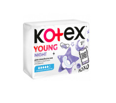 Прокладки гигиенические Kotex Young ночные 6 шт