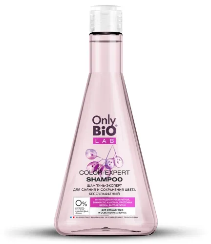 Шампунь для волос Only Bio Lab Color-expert Сияние и сохранение цвета бессульфатный 350 мл – 1