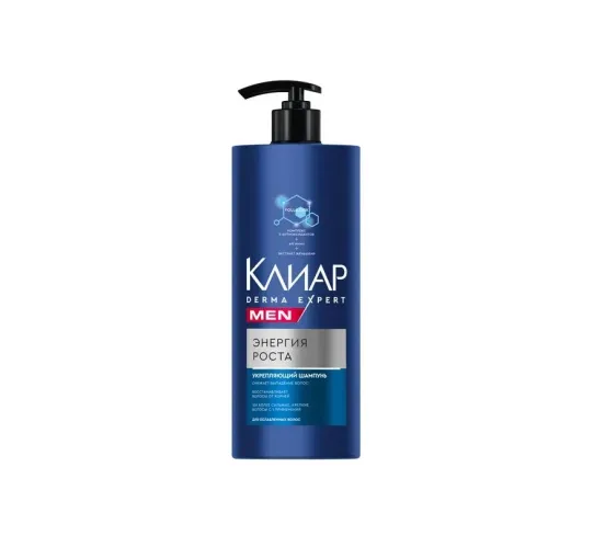 Шампунь для волос Clear Derma Expert Men укрепляющий энергия роста 1 л – 1
