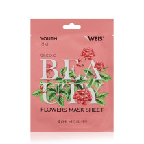 Маска для лица WEIS Flowers омолаживающая с экстрактом женьшеня 23 гр