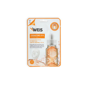 Маска для лица WEIS тканевая с коэнзимом Q10 23 гр