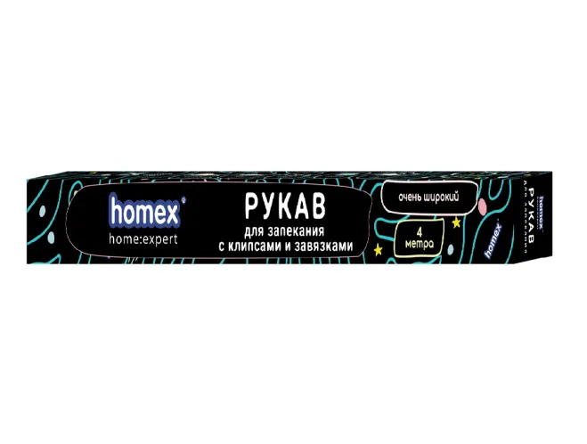 Рукав для запекания Homex Очень Широкий с клипсами и завязками 4 м х 35 см – 1
