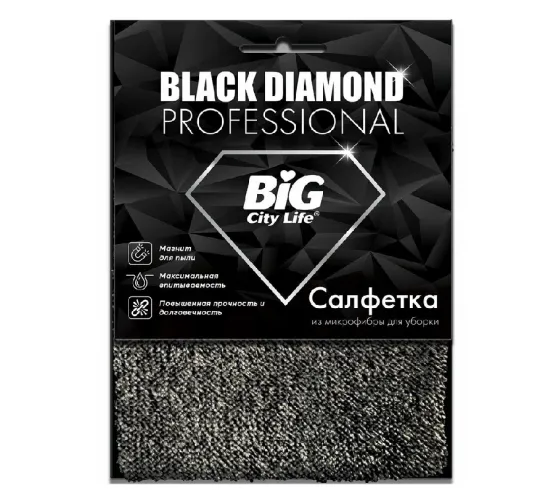 Салфетка для уборки Big City Life Diamond микрофибра 1 шт – 1