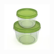 Набор Полимербыт Summer time банки для хранения зеленый 0.3л и 0.7 л 2 шт