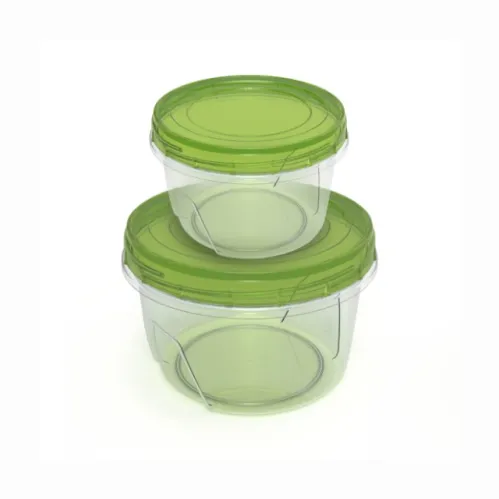 Набор Полимербыт Summer time банки для хранения зеленый 0.3л и 0.7 л 2 шт – 1