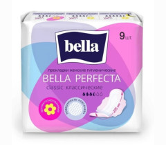 Прокладки гигиенические Bella Perfecta Classic с поверхностью сеточка 9 шт
