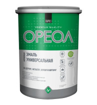 Эмаль Ореол акриловая универсальная красная глянцевая 1кг 