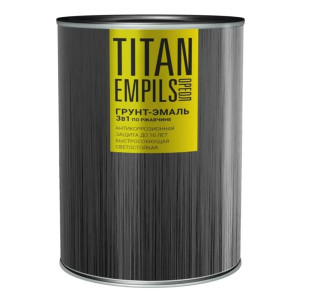 Грунт-эмаль Ореол Titan по ржавчине серая RAL7004 0.75 кг