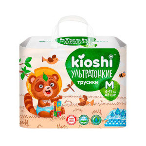 Подгузники-трусики Kioshi ультратонкие M 6-11 кг 42 шт