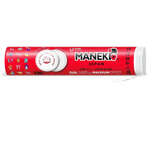 Ватные диски Maneki Red двусторонние с пресс-линией 130 шт