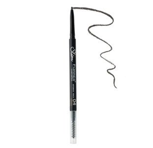 Карандаш для бровей Farres Cosmetic Slim автоматический с щеточкой тон 04 Графит 