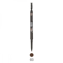 Карандаш для бровей Farres Cosmetic Slim автоматический тон 03 коричневый