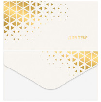 Конверт для денег Meshu Gold pattern софт-тач ламинация 85*164 мм