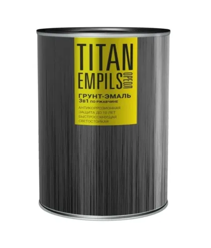 Грунт-эмаль Ореол Titan по ржавчине красно-коричневая RAL3009 0.75 кг – 1
