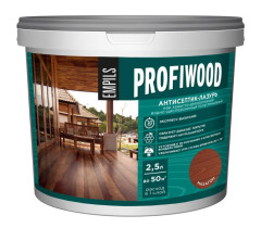 Антисептик для дерева Profiwood защитно-декоративный антисептик-лазурь полиакриловый махагон 2.5 кг