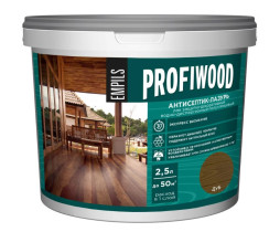 Антисептик для дерева Profiwood защитно-декоративный антисептик-лазурь полиакриловый дуб 2.5 кг