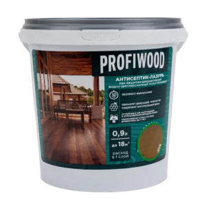 Антисептик для дерева Profiwood защитно-декоративный антисептик-лазурь полиакриловый дуб 0.9 кг