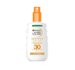 Солнцезащитное молочко Garnier спрей-проявитель Идеальный загар SPF30 150 мл 