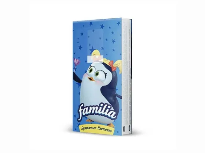 Платочки бумажные Familia Классика 3-х сл в асосртименте 1 упаковка – 3