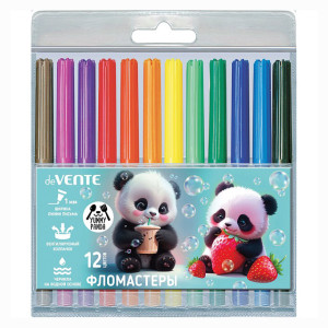 Фломастеры deVENTE Yummy Panda 12 цветов