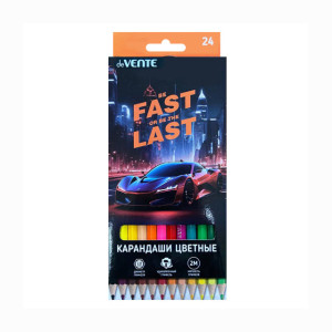 Карандаши цветные deVENTE Fast Or Last 24 цвета
