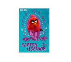Картон цветной  Angry Birds Movie 16 цветов