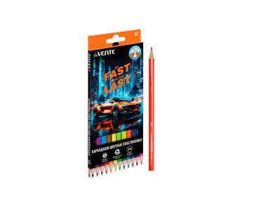Карандаши цветные deVENTE Fast Or Last 12 цветов