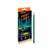 Карандаши цветные deVENTE Fast Or Last 18 цветов