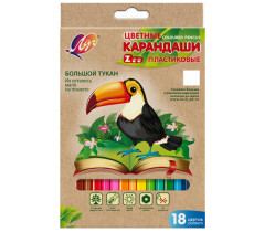 Карандаши цветные Луч ZOO 18 цветов