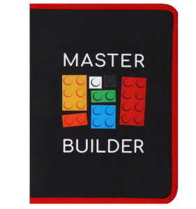Папка для тетрадей КОКОС Master builder на молнии вокруг для мальчиков А5+