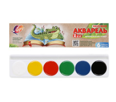 Краски акварельные Луч ZOO без кисточки 6 цветов