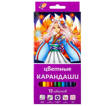 Карандаши цветные Луч Аниме 12 цветов