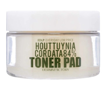 Тонер для лица Derma Factory Houttuynia Cordata пэды с экстрактом хауттюйнии 30 шт