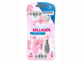 Бритвенный станок Dilligen Women Pink одноразовый 3 шт