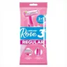 Бритвенный станок DockLand Women Rose Regular 3 одноразовый 4 шт