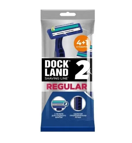 Бритвенный станок DockLand Men Regular 3 одноразовый 5шт – 1