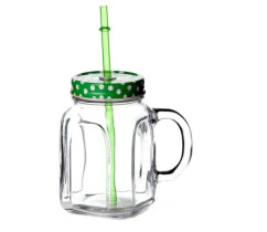 Кружка Китай Vintage с трубочкой 450 мл