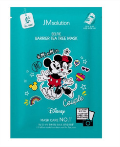 Маска для лица JMsolution Disney Collection Selfie Barrier Tea Tree тканевая противоспалительная с экстрактом чайного дерева 30 мл